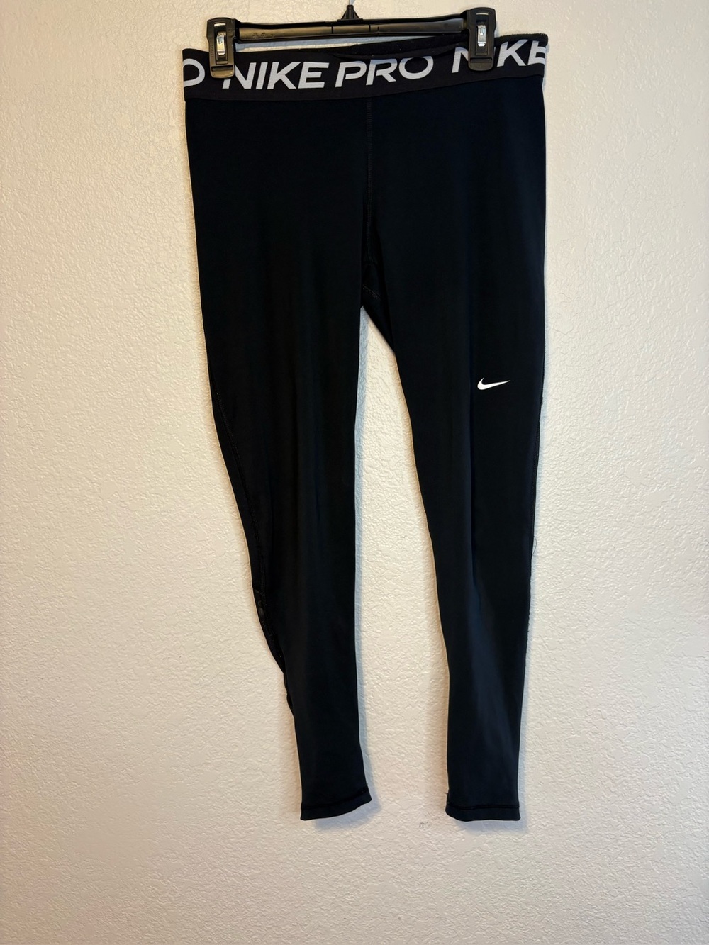 Nike Pro Women Black Compression Leggings Large
